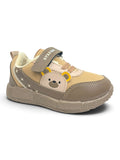 Star Kidz Bear Print Velcro Closure Casual Shoes - Brown