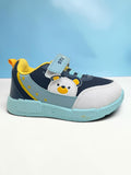 Star Kidz Bear Print Velcro Closure Casual Shoes - Navy Blue