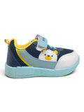 Star Kidz Bear Print Velcro Closure Casual Shoes - Navy Blue