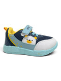 Star Kidz Bear Print Velcro Closure Casual Shoes - Navy Blue