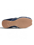 Floral Thread Work Embroidered & Sequins Embellished Mojaris - Navy Blue