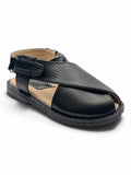 Velcro Closure Solid Mojaris - Black