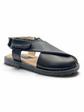 Velcro Closure Solid Mojaris - Black