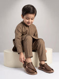 Velcro Closure Solid Mojaris - Brown