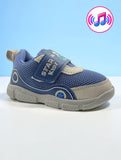 Star Kidz Sporty Mesh Velcro Closure Musical Shoes - Blue