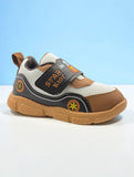 Star Kidz Sporty Mesh Velcro Closure Musical Shoes - Brown