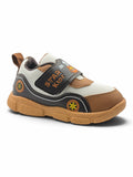 Star Kidz Sporty Mesh Velcro Closure Musical Shoes - Brown