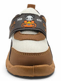 Star Kidz Sporty Mesh Velcro Closure Musical Shoes - Brown
