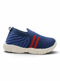 Star Kidz Striped Knit Slip-On Musical Shoes - Navy Blue