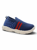 Star Kidz Striped Knit Slip-On Musical Shoes - Navy Blue