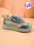 Star Kidz Three Stars Velcro Closure Musical Shoes - Green