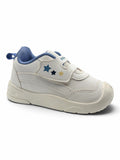 Star Kidz Three Stars Velcro Closure Musical Shoes - White