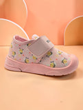 Star Kidz Cute Printed Mesh Velcro Closure Musical Shoes - Pink