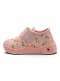 Star Kidz Cute Printed Mesh Velcro Closure Musical Shoes - Pink