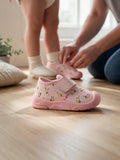 Star Kidz Cute Printed Mesh Velcro Closure Musical Shoes - Pink