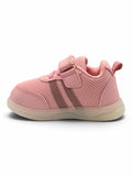 Star Kidz LED Light-Up Striped Velcro Casual Shoes - Pink