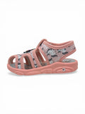 Musical Chu Chu Sandals With Velcro Closing - Peach