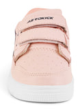 Detailed Velcro Closure Shoes - Peach