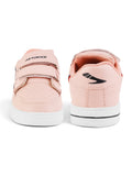Detailed Velcro Closure Shoes - Peach