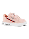 Detailed Velcro Closure Shoes - Peach