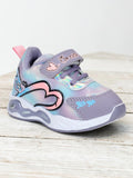 Casual Shoes With Velrco - Mauve