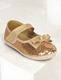 Mary Jane's Belle with Applique Detail - Gold