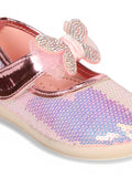 Mary Jane's Belle with Applique Detail - Pink