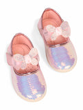 Mary Jane's Belle with Applique Detail - Pink