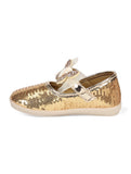 Mary Jane's Belle with Applique Detail - Gold