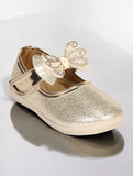 Mary Jane's Belle with Applique Detail - Gold