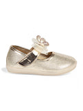 Mary Jane's Belle with Applique Detail - Gold