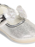 Mary Jane's Belle with Applique Detail - Silver