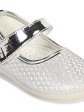 Mary Jane's Belle with Applique Detail - Silver