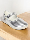 Mary Jane's Belle with Applique Detail - Silver