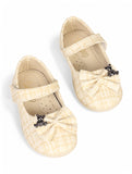Mary Jane's Belle with Applique Detail - Cream