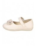 Mary Jane's Belle with Applique Detail - Cream