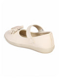 Mary Jane's Belle with Applique Detail - Cream