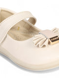Mary Jane's Belle with Applique Detail - Cream