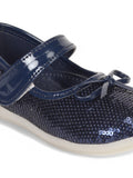 Mary Jane's Belle with Applique Detail - Navy Blue