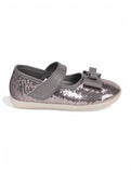 Mary Jane's Belle with Applique Detail - Dark Grey