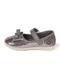 Mary Jane's Belle with Applique Detail - Dark Grey