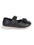 Mary Jane's Belle with Applique Detail - Black