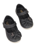 Mary Jane's Belle with Applique Detail - Black