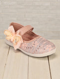 Mary Jane's Belle with Applique Detail - Pink