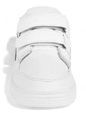 Casual Shoes With Velrco - White