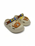 Cartoon Applique Anti-Slip Clogs - Cream