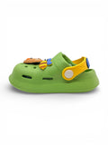 Cartoon Applique Anti-Slip Clogs - Green