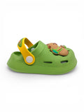 Cartoon Applique Anti-Slip Clogs - Green