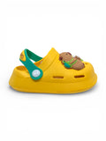 Cartoon Applique Anti-Slip Clogs - Yellow