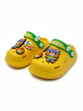 Cartoon Applique Anti-Slip Clogs - Yellow